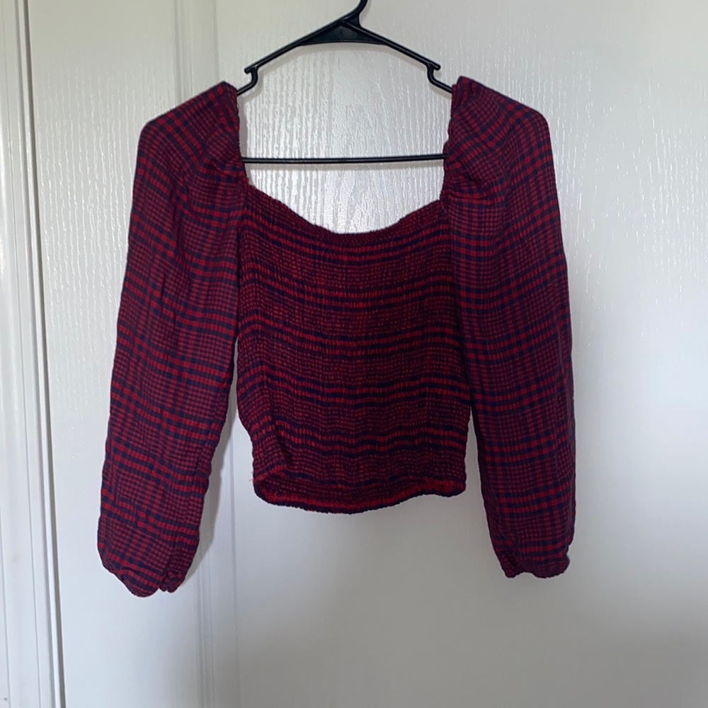 Abercrombie & Fitch Plaid Blouse